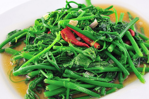 stir fried morning glory